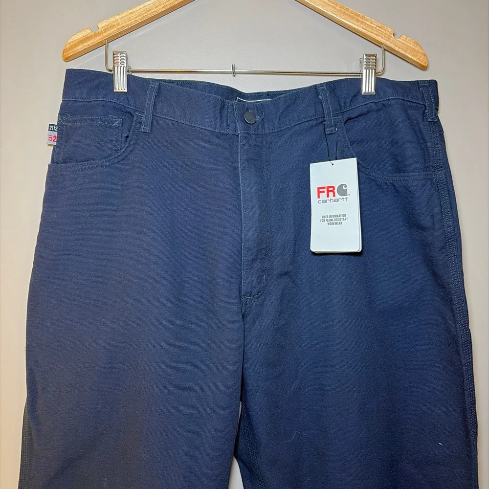 Carhartt FLAME-RESISTANT Loose Fit Canvas 5-Pocket Utility work PANT 40 NWT